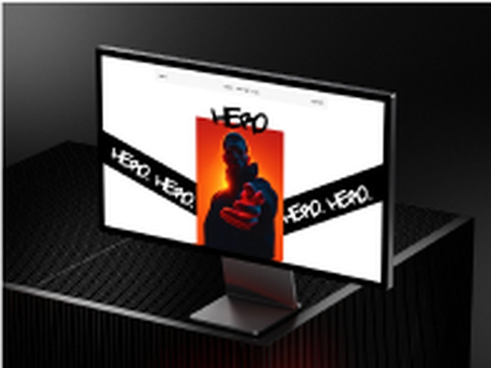 Website project on a desktop display